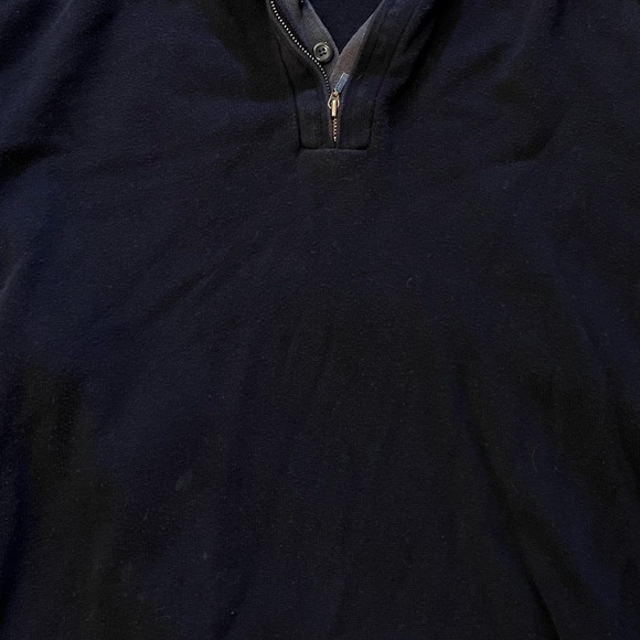 Paraphrase Blue Quarter Zip Sweater Versatile Knit Design - Picture 7 of 8